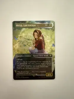 Aerith, Last Ancient (Borderless) (Chocobo Track Foil) Commander: Final Fantasy - Image 1