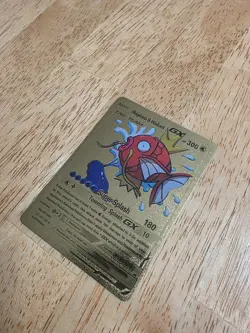 Pokemon Magikarp & Wailord GX TAG TEAM Ultra Rare Gold Foil 161/181 - Image 4