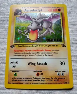 Aerodactyl (Prerelease) 01/62 WOTC PROMO HOLO Pokemon 1st Edition Vintage - Image 5