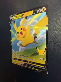 Pokemon TCG Pikachu V-SWSH143-Sword & Shield Promo Cards -Near Mint Holo - Image 4