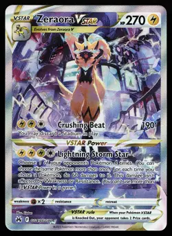 Zeraora VSTAR GG43/GG70 Ultra Rare Crown Zenith Pokemon Card - Image 1