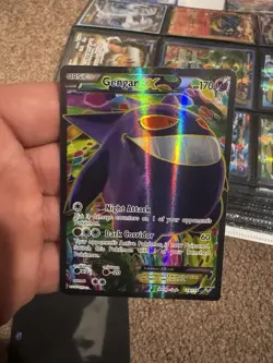 Pokemon Gengar EX TCG Full Art Holo Card 114/119 Phantom Forces Mint - Image 1