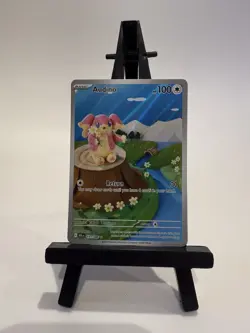 Pokemon TCG S&V Black Bolt Audino Holo Illustration Rare Card 151/086 M English - Image 1