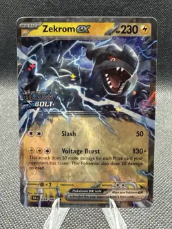 Zekrom ex (Black Bolt Stamped) 034/086 Pokemon Black Flare Promo NM - Image 1