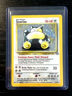 Pokemon TCG Snorlax 11/64 Jungle Holo Rare 1999 WOTC Vintage LP - Image 1