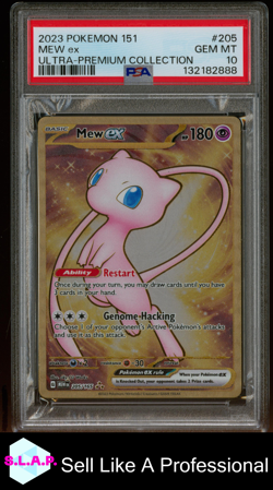 MEW EX POKEMON 151 ULTRA-PREMIUM COLLECTION 2023 205 PSA 10 - Image 1
