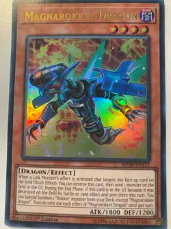 Yugioh Magnarokket Dragon MP18-EN112 Ultra Rare NM - Image 1