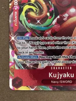 One Piece CCG Kujyaku OP11-004 SR Alt Art Holo Foil English - Image 4
