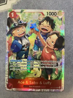 Ace & Sabo & Luffy OP13-007 SR | Carrying on His Will | One Piece TCG Englsih 01 - Image 1
