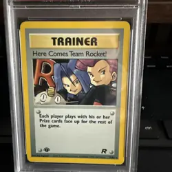 2000 Pokemon TCG Rocket Here Comes Team Rocket 1st Edition HOLO 15/82 PSA 9 - Image 2