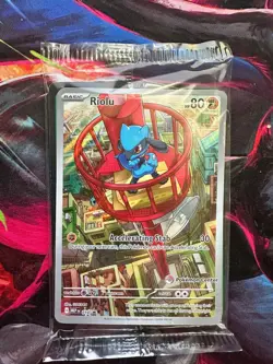 Pokemon TCG Riolu MEP 10 Pokemon Center Stamped Promo SEALED Mega Evolution - Image 1