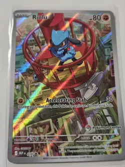 Riolu MEP 10 Black Star Promo Pokemon Center Exclusive Stamped Promo - Image 1