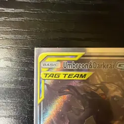 Umbreon & Darkrai GX Tag Team SM241 Holo Black Star Promo Sun Moon NM Pokemon - Image 5