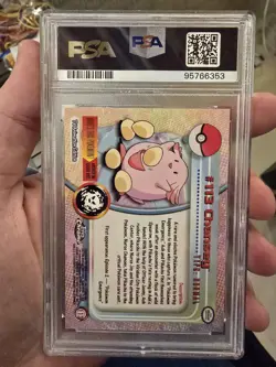 PSA 9 2000 Topps TV Chrome Chansey 113 Pokemon Card - Mint! - Image 2