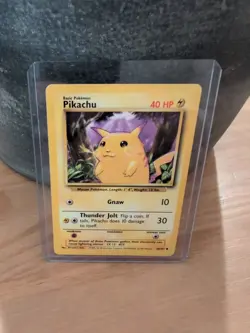 1995 Basic Pokemon Card Yellow Cheeks Pikachu 58/102 - Image 1