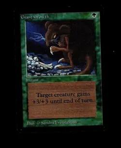 Magic the Gathering GIANT GROWTH Beta MTG - Image 1