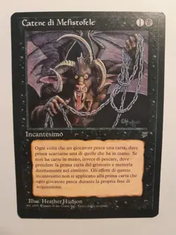 Chains of Mephistopheles -Legends 1995 - MtG - Italian - Near Mint Unused - Rare - Image 1