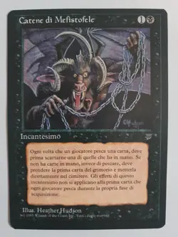 Chains of Mephistopheles -Legends 1995 - MtG - Italian - Near Mint Unused - Rare - Image 4