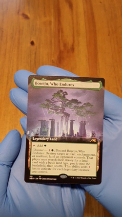 Boseiju, Who Endures (Extended Art) (Regular) - Kamigawa: Neon Dynasty (NEO) - Image 2