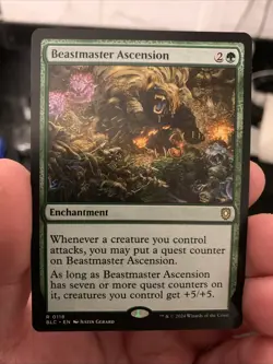 Beastmaster Ascension #118 | Near Mint | BLC Bloomburrow Commander Magic MTG - Image 1
