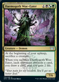 MTG Strixhaven U Daemogoth Woe-Eater #175 PLAYSET 4x x4 - Image 1
