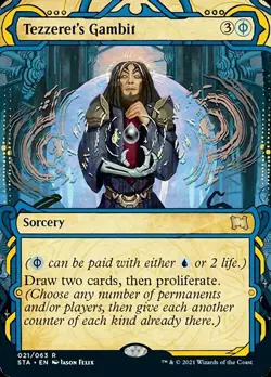 MTG Strixhaven Mystical Archive R Tezzeret's Gambit #021 - Image 1