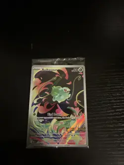 Pokemon TCG Mega Evolution Bulbasaur 133/132 IR Stamped Promo Sealed! - Image 1