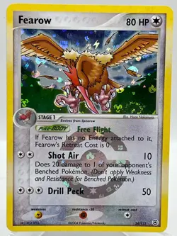 Fearow 24/112 EX Fire Red Leaf Green Reverse Holo Rare Vintage Pokemon TCG Card - Image 1