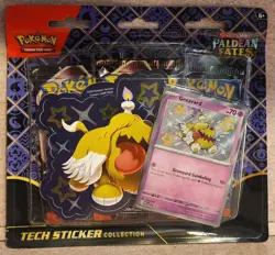 Pokemon TCG Scarlet & Violet Paldean Fates Tech Sticker Collection (Greavard) - Image 1
