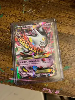 M Gengar EX XY166 XY SHINY Holo Lighty Played Pokemon 2013 - Image 1