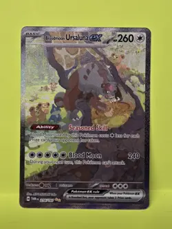 BloodMoon Ursaluna EX 216/167 Twilight Masquerade Special Illustration Pokemon - Image 1