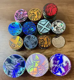 Pokemon Coin Lot x124 RARE! TCG Coins - Image 1