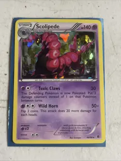 Pokemon Scolipede 40/98 Cracked Ice Holo Emerging Powers MP - Image 1
