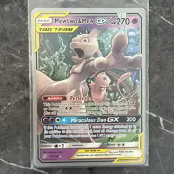 Pokemon 2019 TCG Mewtwo & Mew GX Tag Team Card 71/236 World Championships LP - Image 1