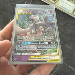 Pokemon 2019 TCG Mewtwo & Mew GX Tag Team Card 71/236 World Championships LP - Image 3