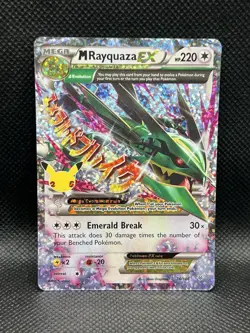 M Rayquaza EX 76/108 Celebrations Classic Collection HOLO Pokemon TCG English - Image 1