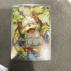 Hisuian Growlithe 181/167 Twilight masquerade Pokemon Double Rare NM Secret - Image 3