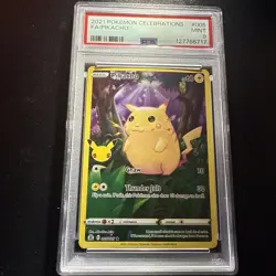 2021 POKEMON CELEBRATIONS 005 FULL ART/PIKACHU PSA 9 - Image 1