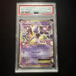 2016 Pokemon XY Evolutions Mewtwo EX #52 PSA 9 - Image 1