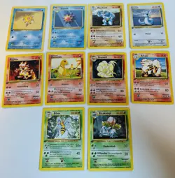 Lot Of 10 Base Set French And German First Edition Pokemon (Charmander And More) - Image 1