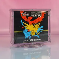 POKEMON HIDDEN FATES DISPLAY ELITE TRAINER BOX 2019 ENG OVP SEALED ACRYL CASE - Image 1
