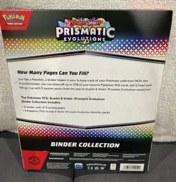 Pokemon Scarlet and Violet Prismatic Evolutions Binder Collection - Image 2