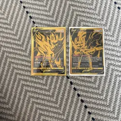 Zacian V SWSH076 & Zamazenta V SWSH077 Ultra Premium - NEAR MINT NM - Pokemon - Image 1