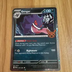 Pokemon Gengar 057/091 Cosmos Holo Stage 2 130HP Trick or Trade 2024 - Image 1