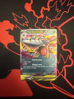 Pokemon - Mega Sharpedo EX 061/094 Double Rare, ME02: Phantasmal Flames, Holo - Image 1