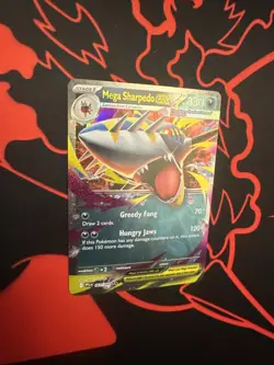 Pokemon - Mega Sharpedo EX 061/094 Double Rare, ME02: Phantasmal Flames, Holo - Image 3