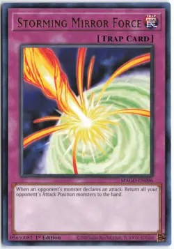 Yugioh - Storming Mirror Force MAGO-EN096 1st Edition - Maximum Gold - Image 1
