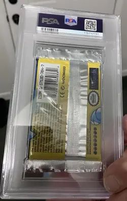 Pokemon PSA 9 GURANTEED SHADOWLESS Base Set Booster Pack Long Crimp - Image 3