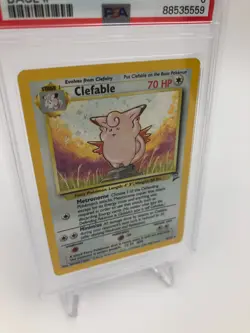 2000 POKEMON GAME Trading Card CLEFABLE #5/130 HOLO graded PSA EX-MT 6 - Image 2