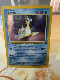 Pokemon TCG - Lapras 10/62 Fossil Holo Rare WOTC 1999 - Image 1